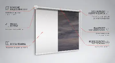 Rolo zavjesa za prozor Oslikano nebo