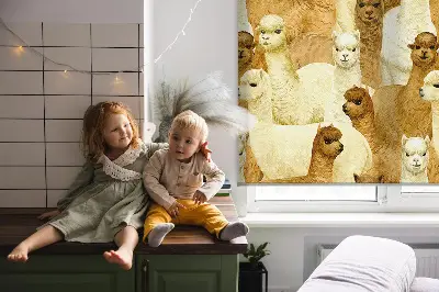 Unutarnja rolo zavjesa za prozor Krdo alpaka