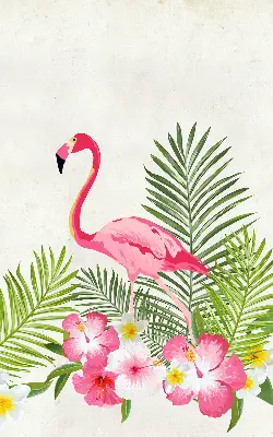 Platnena rolo zavjesa Flamingosi po lišću