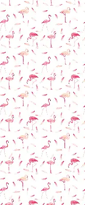 Unutarnja prozorska rolo zavjesa Flamingosi i njihovo perje