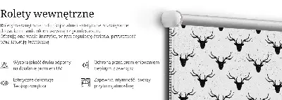 Rolo zavjesa za prozor Crne jelenje glave