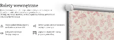 Unutarnja rolo zavjesa Nacrtane gljive