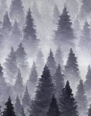 Unutarnja prozorska rolo zavjesa Maglovita šuma