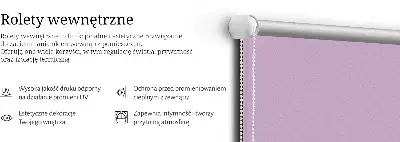 Platnena rolo zavjesa Ružičasta
