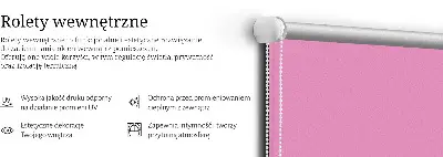 Unutarnja rolo zavjesa Ružičasta