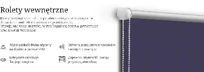 Rolo zavjesa za balkonska vrata Tamnoljubičasta