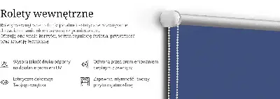 Unutarnja rolo zavjesa za prozor Mornarica