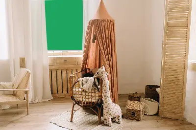 Platnena rolo zavjesa Zelena