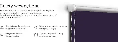 Unutarnja rolo zavjesa za prozor Crna