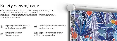 Platnena rolo zavjesa Šarene biljke