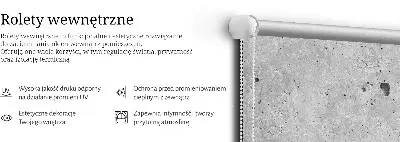Unutarnja rolo zavjesa za prozor Granit