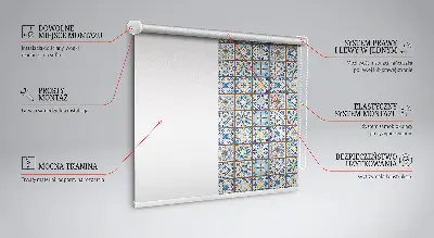 Rolo zavjesa za balkonska vrata Mandala