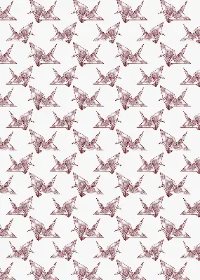 Unutarnja rolo zavjesa za prozor Origami labudovi