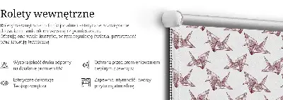 Unutarnja rolo zavjesa za prozor Origami labudovi