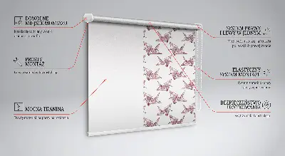 Unutarnja rolo zavjesa za prozor Origami labudovi