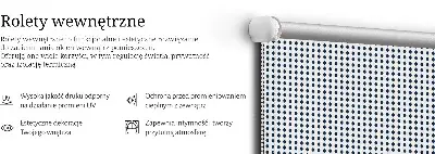 Platnena rolo zavjesa Crni ovali
