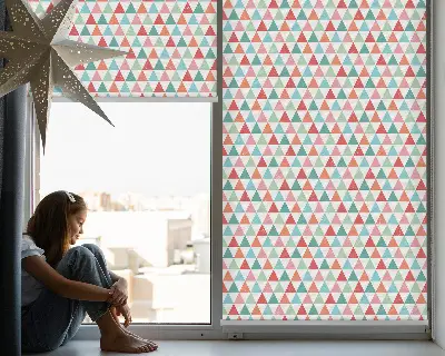 Rolo zavjesa za prozor Šareni trokuti