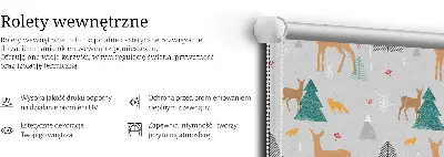 Unutarnja rolo zavjesa za prozor Srna u šumi