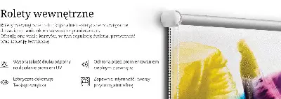 Unutarnja rolo zavjesa za prozor Oslikana slika