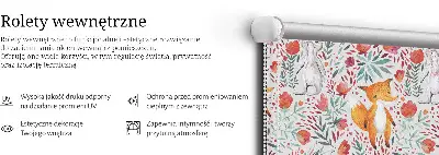 Platnena rolo zavjesa Životinje i biljke