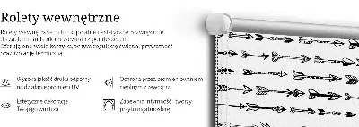 Rolo zavjesa za prozor Skica strelica