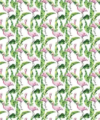 Rolo zavjesa za balkonska vrata Flamingosi po lišću