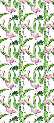 Rolo zavjesa za balkonska vrata Flamingosi po lišću