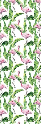 Rolo zavjesa za balkonska vrata Flamingosi po lišću
