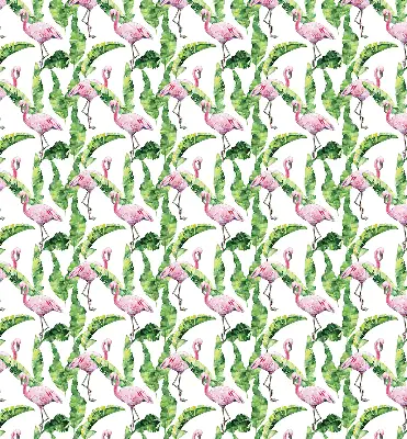 Rolo zavjesa za balkonska vrata Flamingosi po lišću