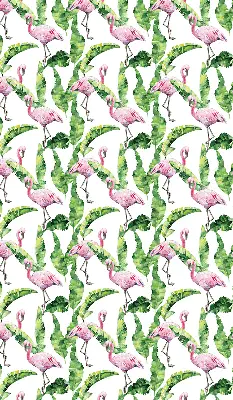 Rolo zavjesa za balkonska vrata Flamingosi po lišću