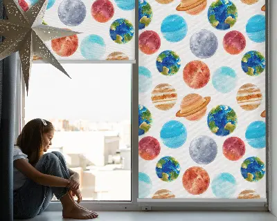 Rolo zavjesa za prozor Planeti