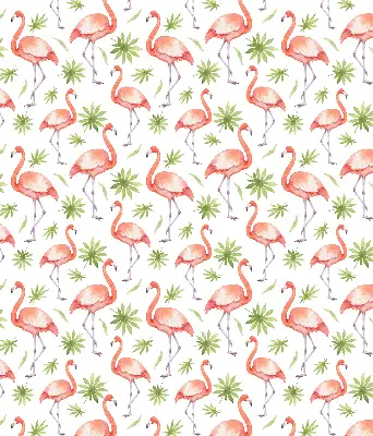 Platnena rolo zavjesa Flamingo i lišće