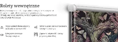 Unutarnja rolo zavjesa Egzotične biljke i ptice