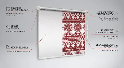 Unutarnja rolo zavjesa za prozor Smeđi uzorak
