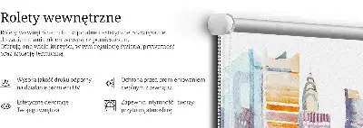 Unutarnja prozorska rolo zavjesa Šareni grad