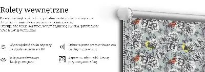 Unutarnja rolo zavjesa Cvijeće