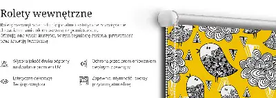 Platnena rolo zavjesa Ptice