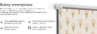 Platnena rolo zavjesa Sladoled