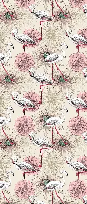 Rolo zavjesa za prozor Bijeli flamingosi