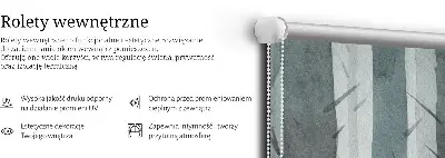 Unutarnja rolo zavjesa za prozor Drveće