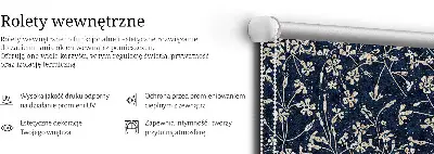 Platnena rolo zavjesa Cvijeće