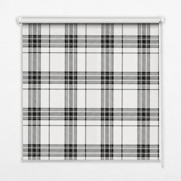 Unutarnja rolo zavjesa Sivi tartan