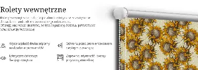 Platnena rolo zavjesa Suncokret