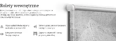 Platnena rolo zavjesa 3D kameni zid