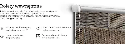 Unutarnja rolo zavjesa za prozor Metalni zid
