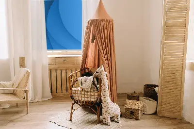 Rolo zavjesa za balkonska vrata Plavi valovi