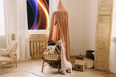 Unutarnja rolo zavjesa Narančasta i plava animacija