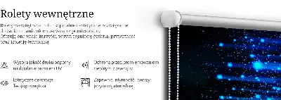 Unutarnja rolo zavjesa za prozor Plava tuča