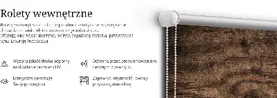 Platnena rolo zavjesa Tamno drvo