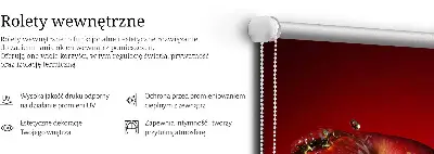 Rolo zavjesa za prozor Jabuka prelivena vodom